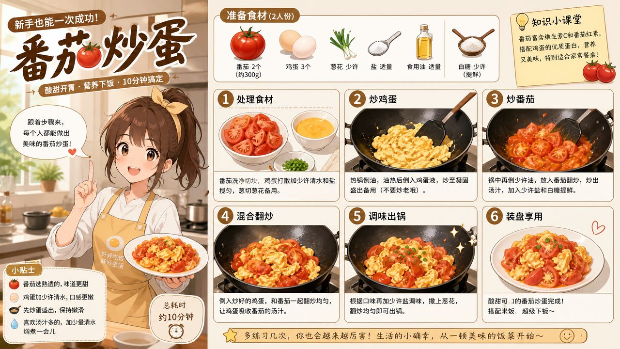 呦呦视频美食动漫教程·家常菜动漫演示